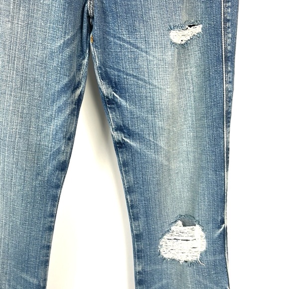 Frame Le High Straight Cuff Ridley Distressed Jeans - Picture 5 of 10